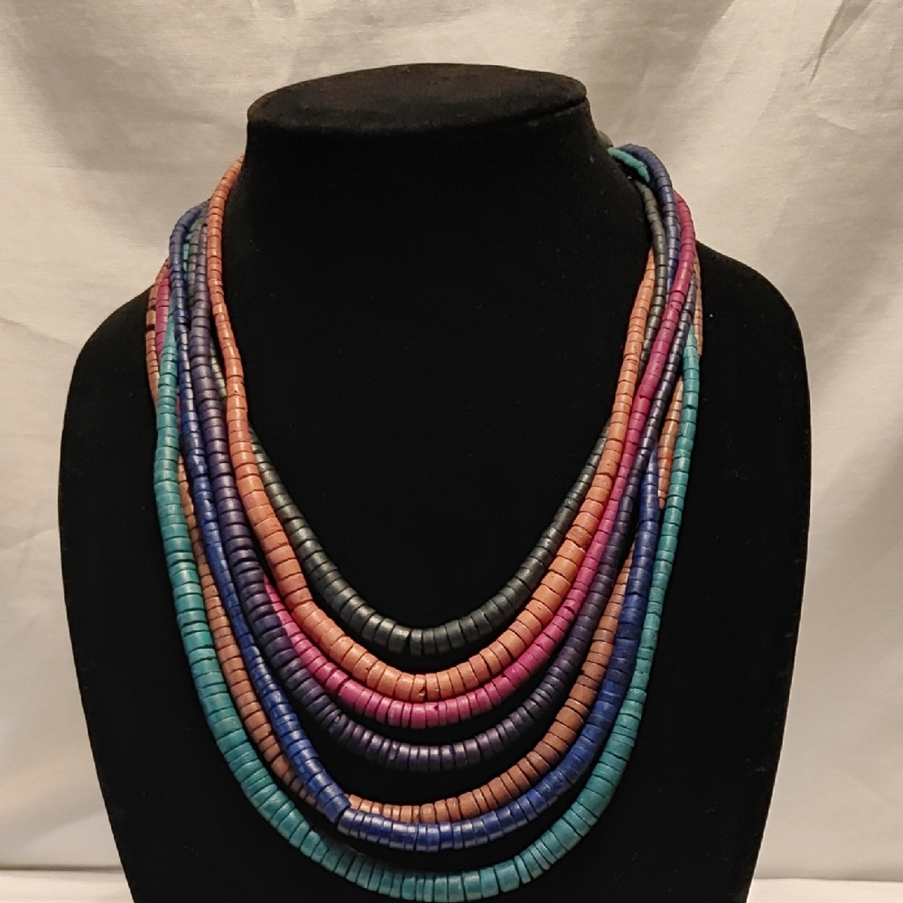 Multicolor Layered Beaded Necklace